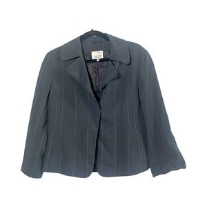 Akita Punto Pinstriped Blazer with Snap Closure
